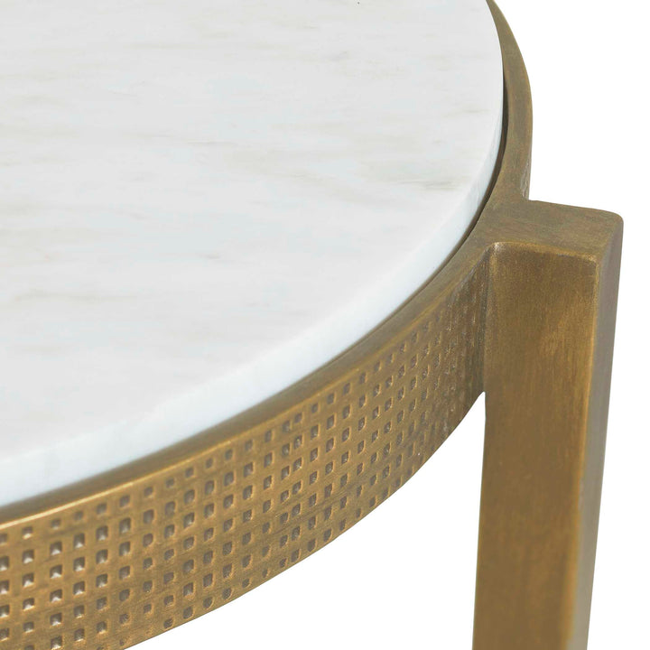 Ocilla Antique Brass Accent Table