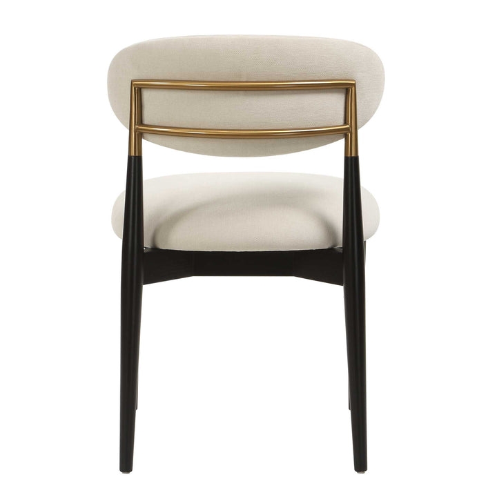 Moxie Black Armless Dining Chair S/2