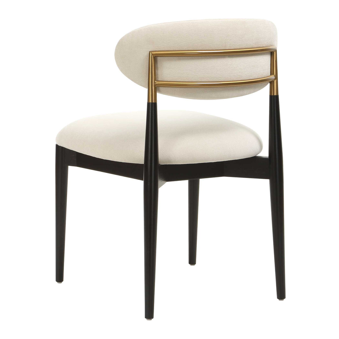 Moxie Black Armless Dining Chair S/2