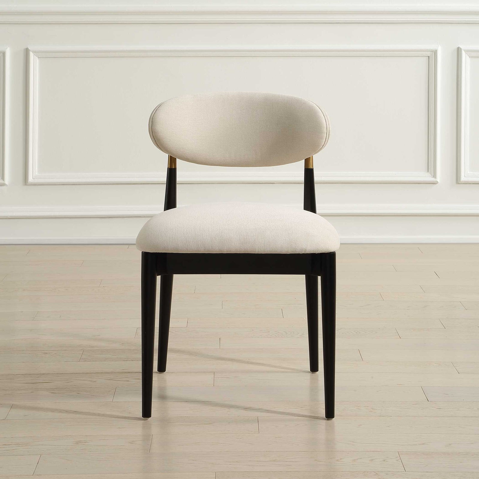 Moxie Black Armless Dining Chair S/2
