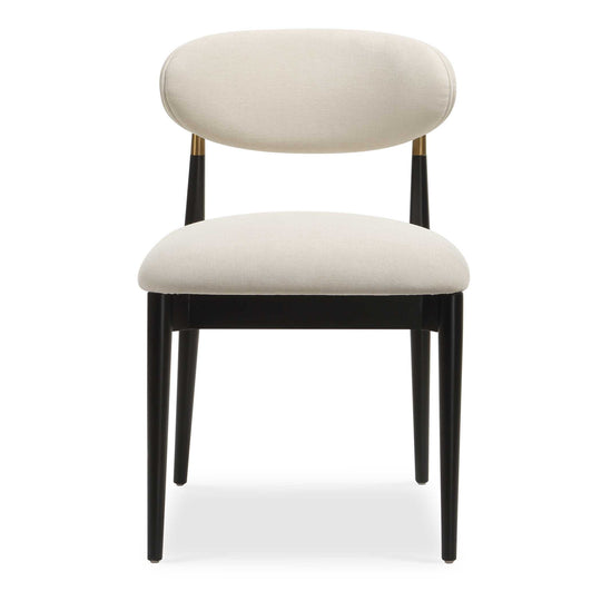 Moxie Black Armless Dining Chair S/2