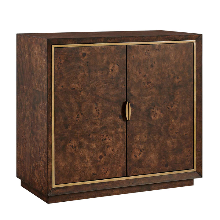 Flores Burl Wood 2 Door Cabinet