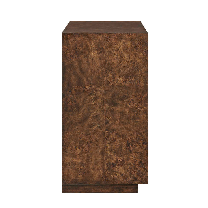 Flores Burl Wood 2 Door Cabinet