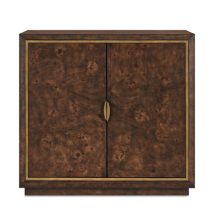 Flores Burl Wood 2 Door Cabinet
