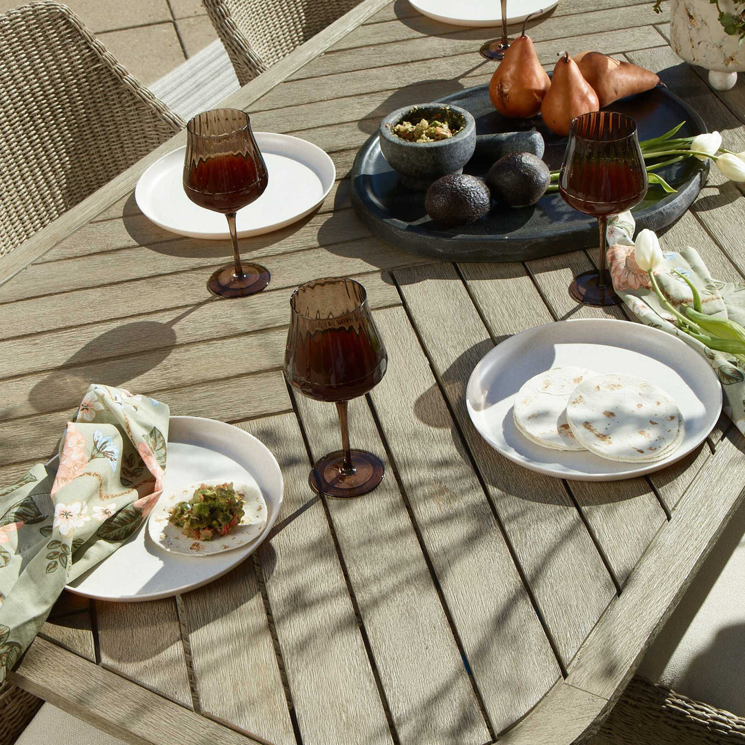 Harbor Herringbone Indoor-Outdoor Dining Table