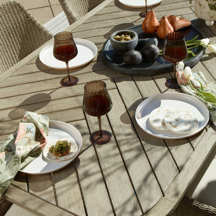 Harbor Herringbone Indoor-Outdoor Dining Table