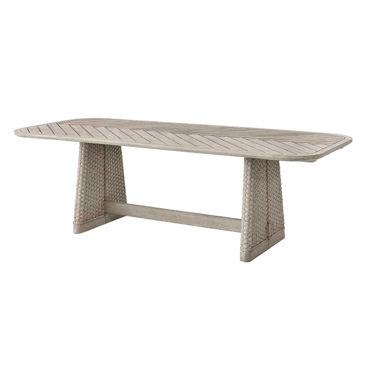 Harbor Herringbone Indoor-Outdoor Dining Table