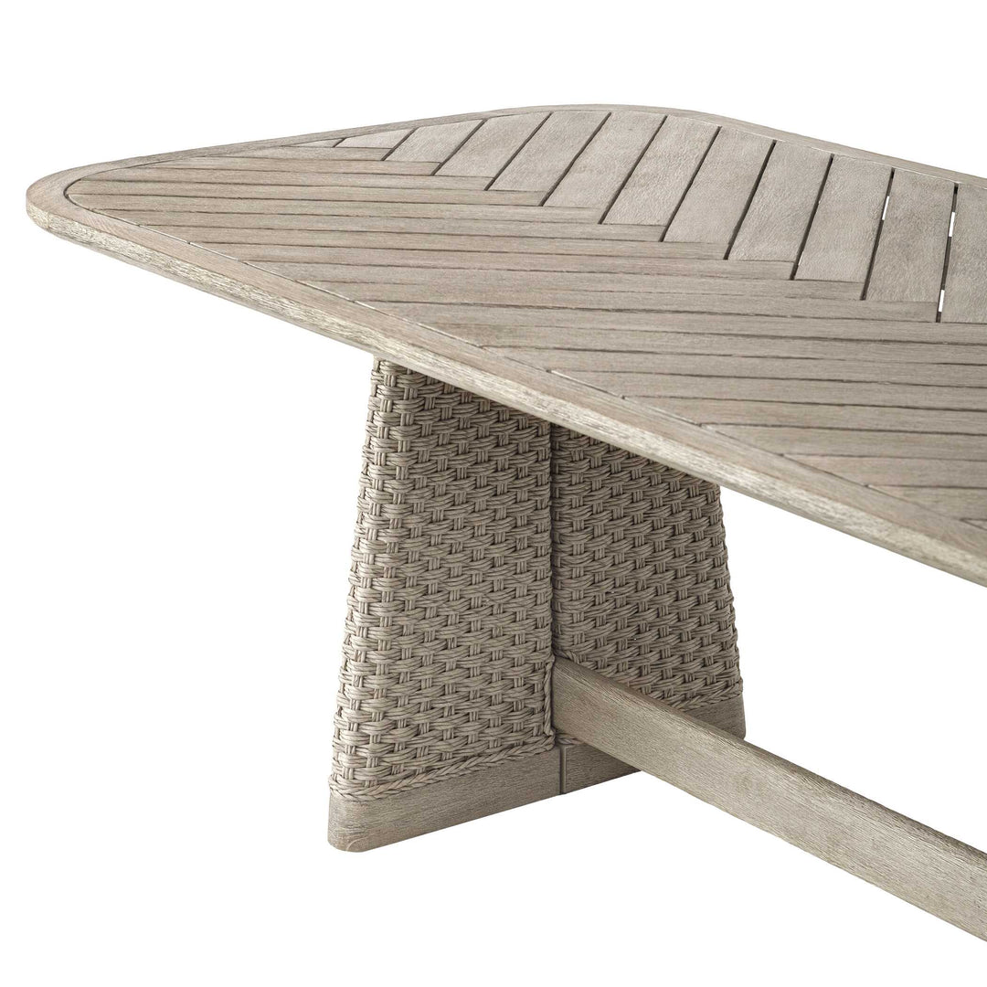 Harbor Herringbone Indoor-Outdoor Dining Table
