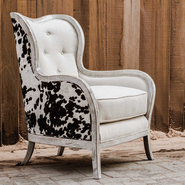American Home Furniture Uttermost Chalina High Back Armchair