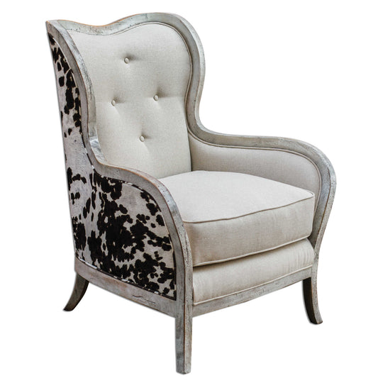 American Home Furniture Uttermost Chalina High Back Armchair