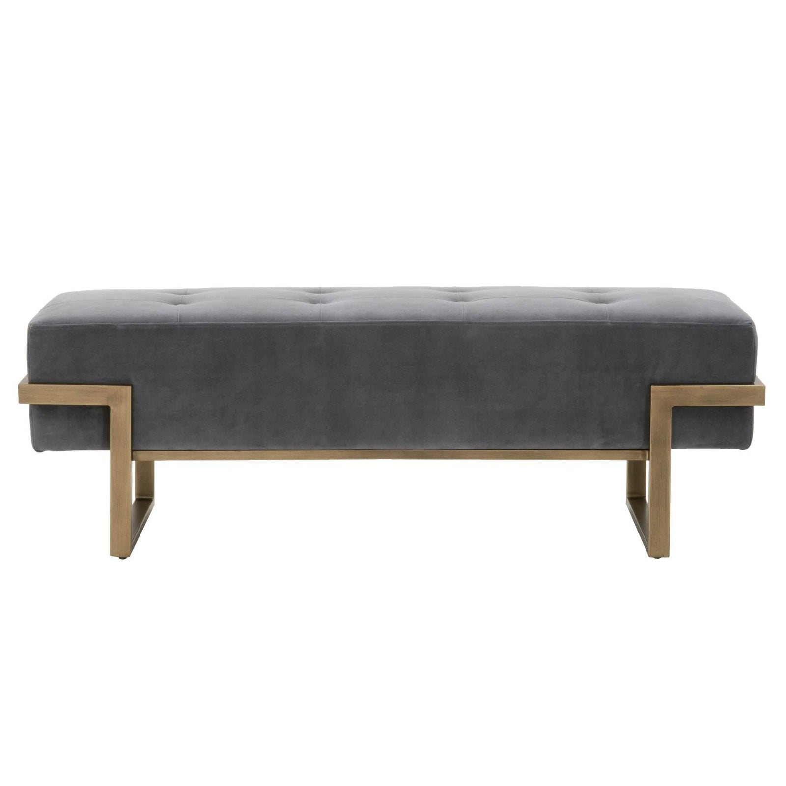 Essentials For Living - Fiona Upholstered Bench - 4575.BGRY/BRA | American Home Furniture