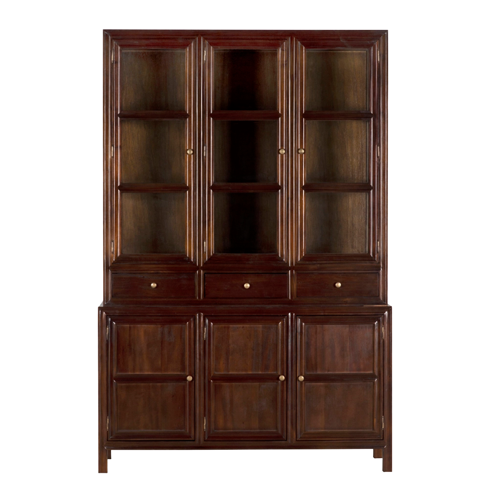 Noir - Colonial Hutch, Hand Rubbed Brown - GARM119HBR
