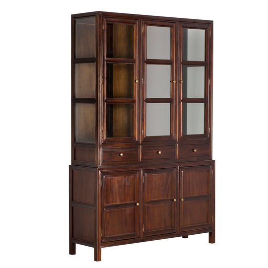 Noir - Colonial Hutch, Hand Rubbed Brown - GARM119HBR