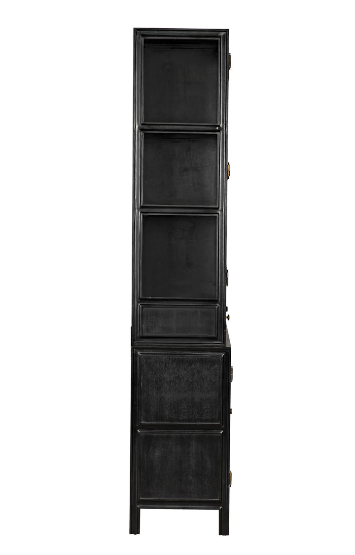 American Home Furniture | Noir - Colonial Hutch, Hand Rubbed Black