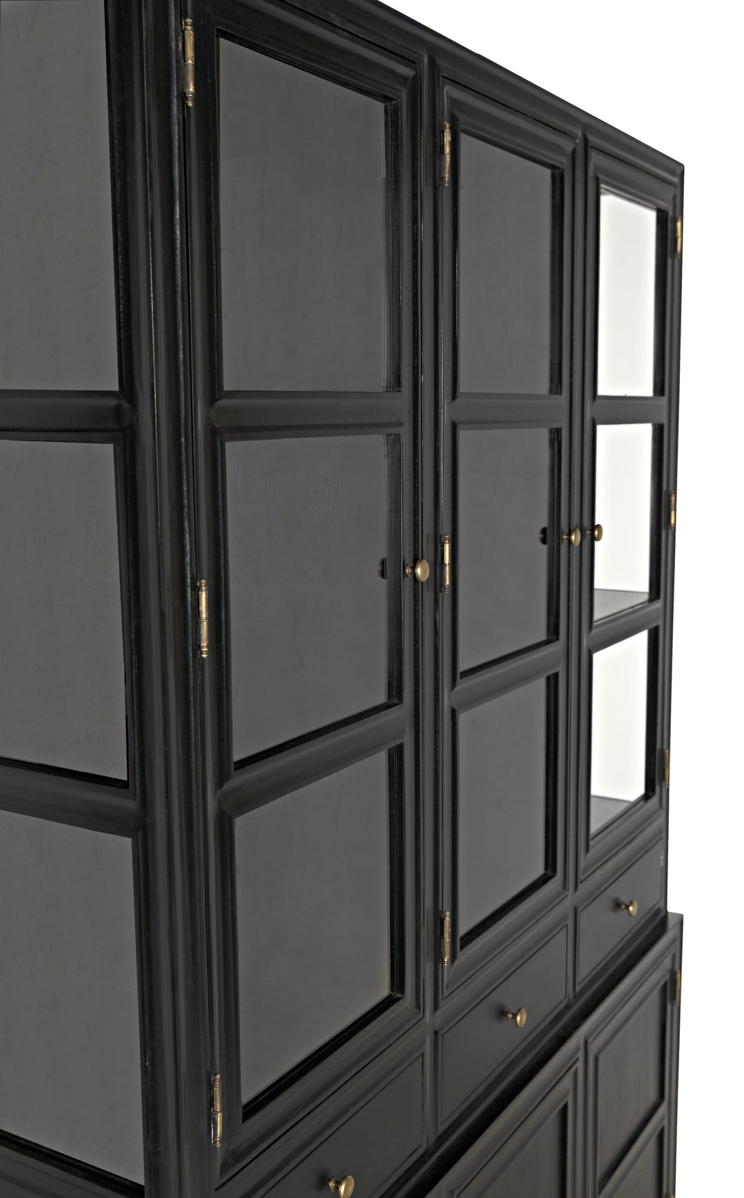 American Home Furniture | Noir - Colonial Hutch, Hand Rubbed Black