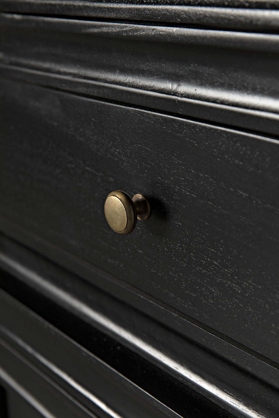 American Home Furniture | Noir - Colonial Hutch, Hand Rubbed Black