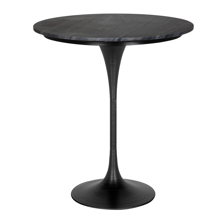 Noir Joni Bar Table, Matte Black BAR + BAR CARTS
