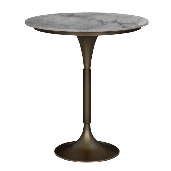 Noir - Jman Bar Table, Aged Brass - GBAR007AB-36