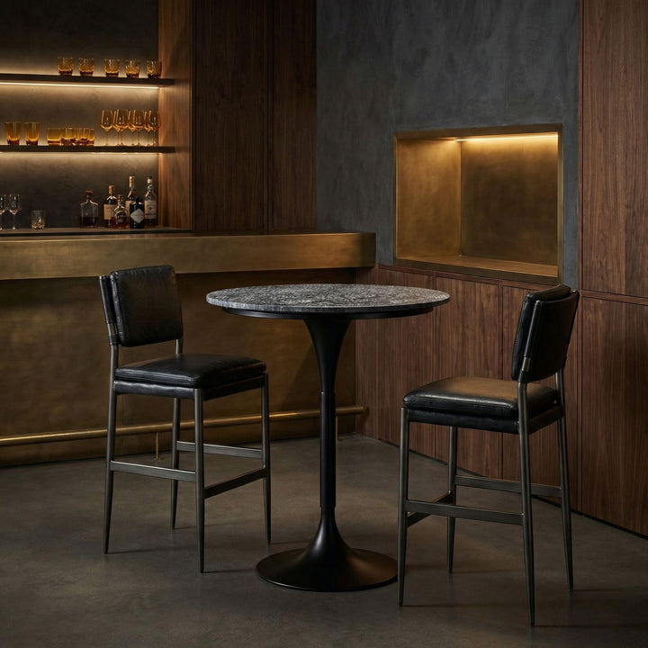 Noir - Jman Bar Table, Matte Black - GBAR007MTB-36