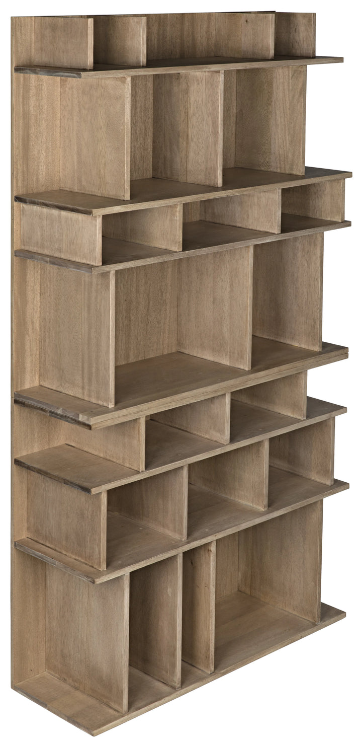 American Home Furniture | Noir - Rashi Bookcase, Washed Walnut