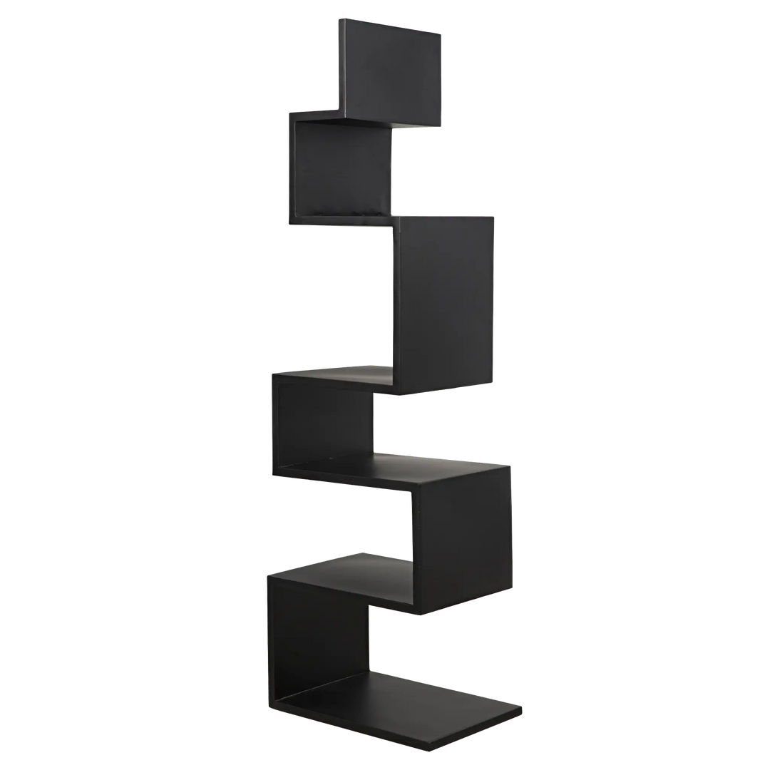 American Home Furniture | Noir - Laszlo Bookcase, Black Steel