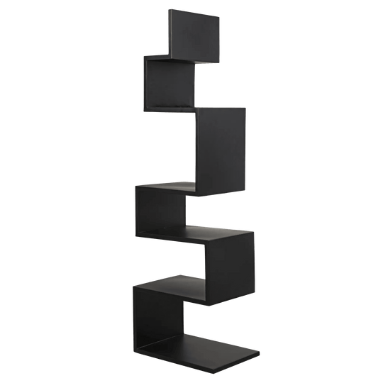 Noir Laszlo Bookcase, Black Steel BOOKCASES + SHELVES
