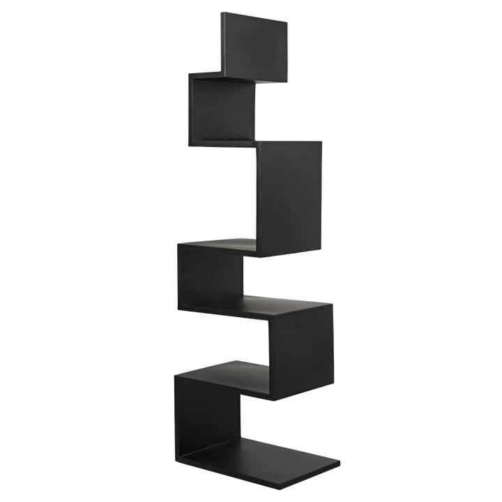 American Home Furniture | Noir - Laszlo Bookcase, Black Steel