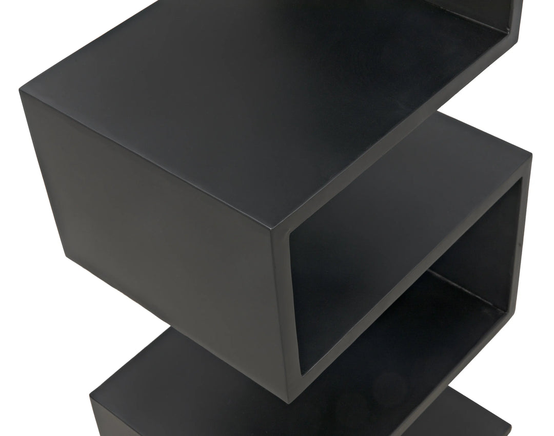 American Home Furniture | Noir - Laszlo Bookcase, Black Steel