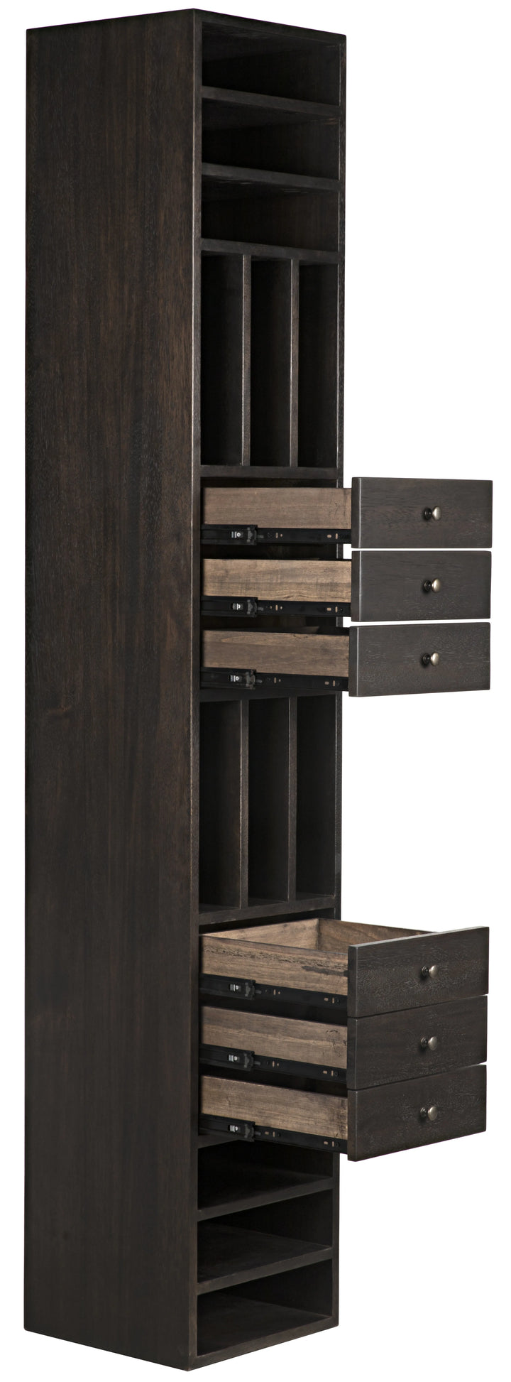 American Home Furniture | Noir - Tubula Bookcase, Ebony Walnut