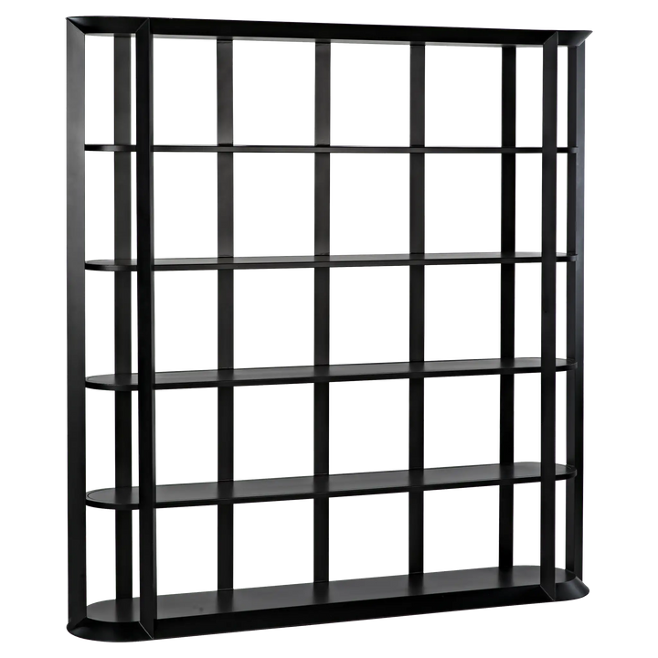 American Home Furniture | Noir - Foster Bookcase, Black Steel