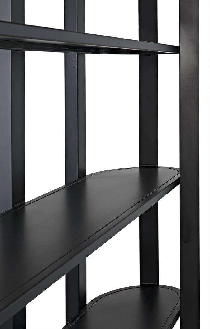 American Home Furniture | Noir - Foster Bookcase, Black Steel