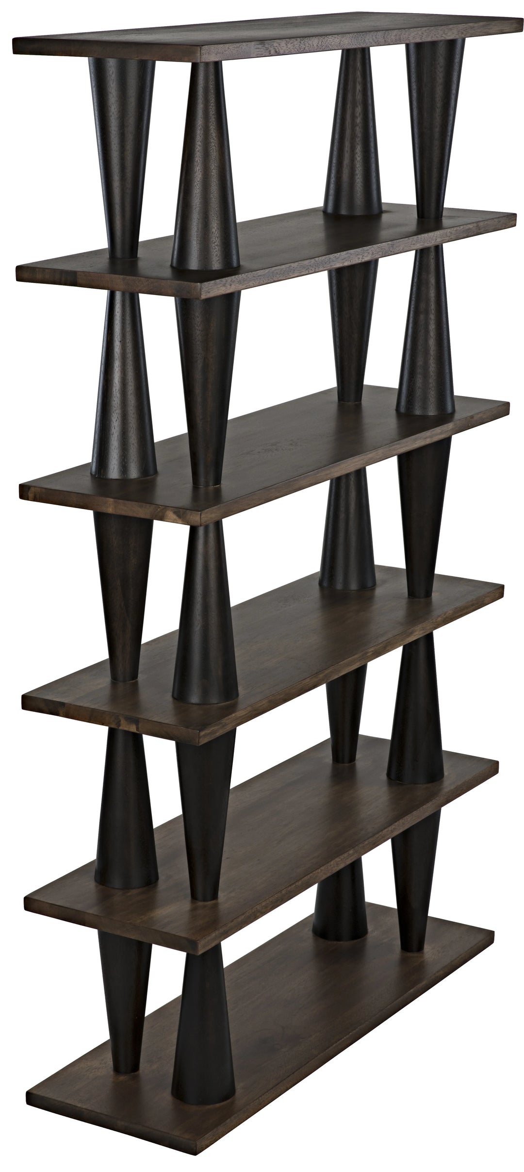 American Home Furniture | Noir - Mood Bookcase, Ebony and Dark Walnut