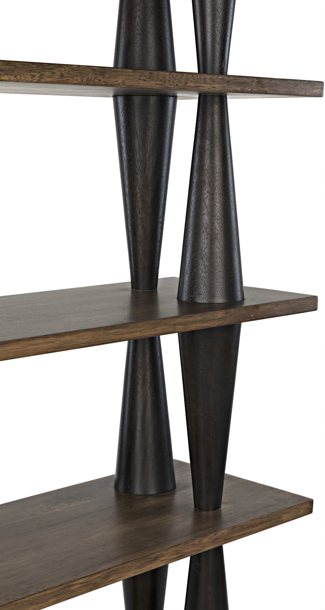 American Home Furniture | Noir - Mood Bookcase, Ebony and Dark Walnut