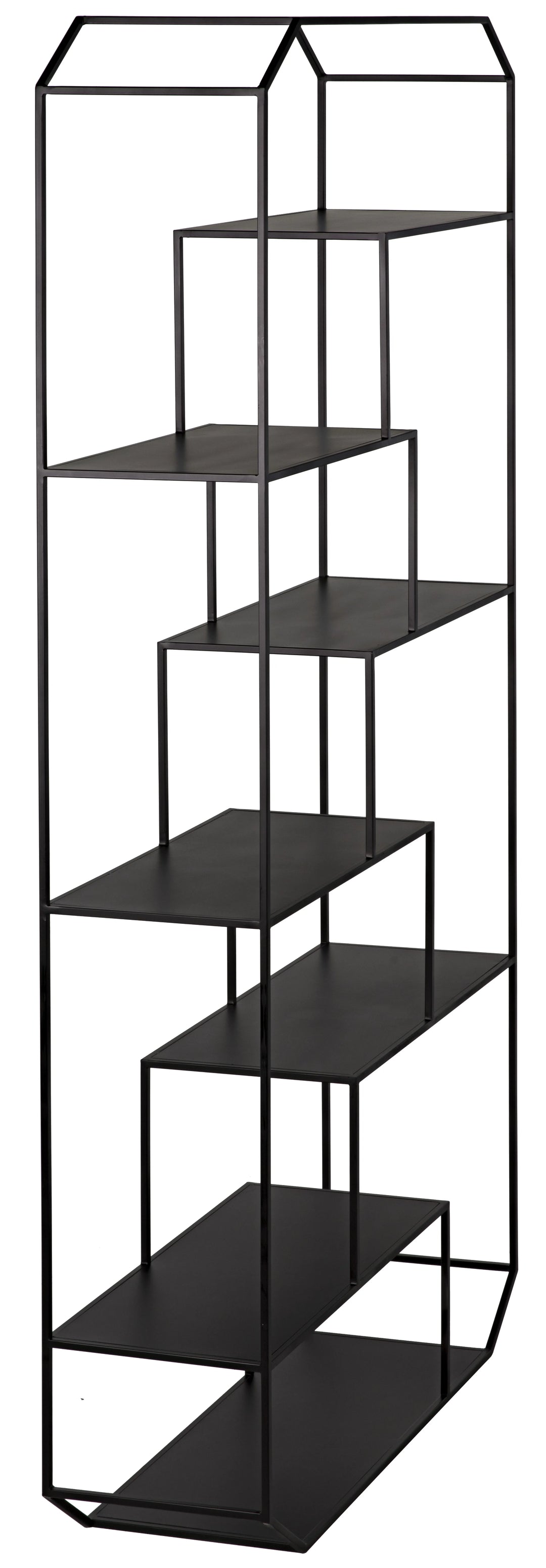 American Home Furniture | Noir - Marquise Bookcase, Black Steel