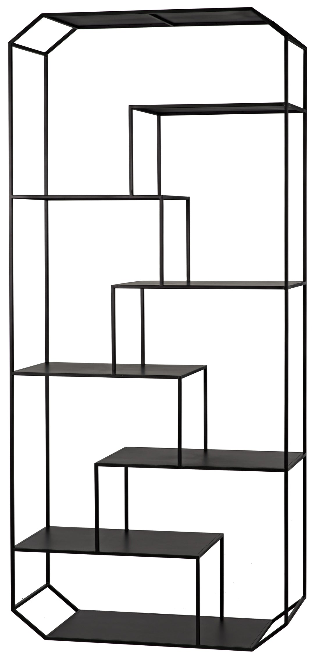 American Home Furniture | Noir - Marquise Bookcase, Black Steel