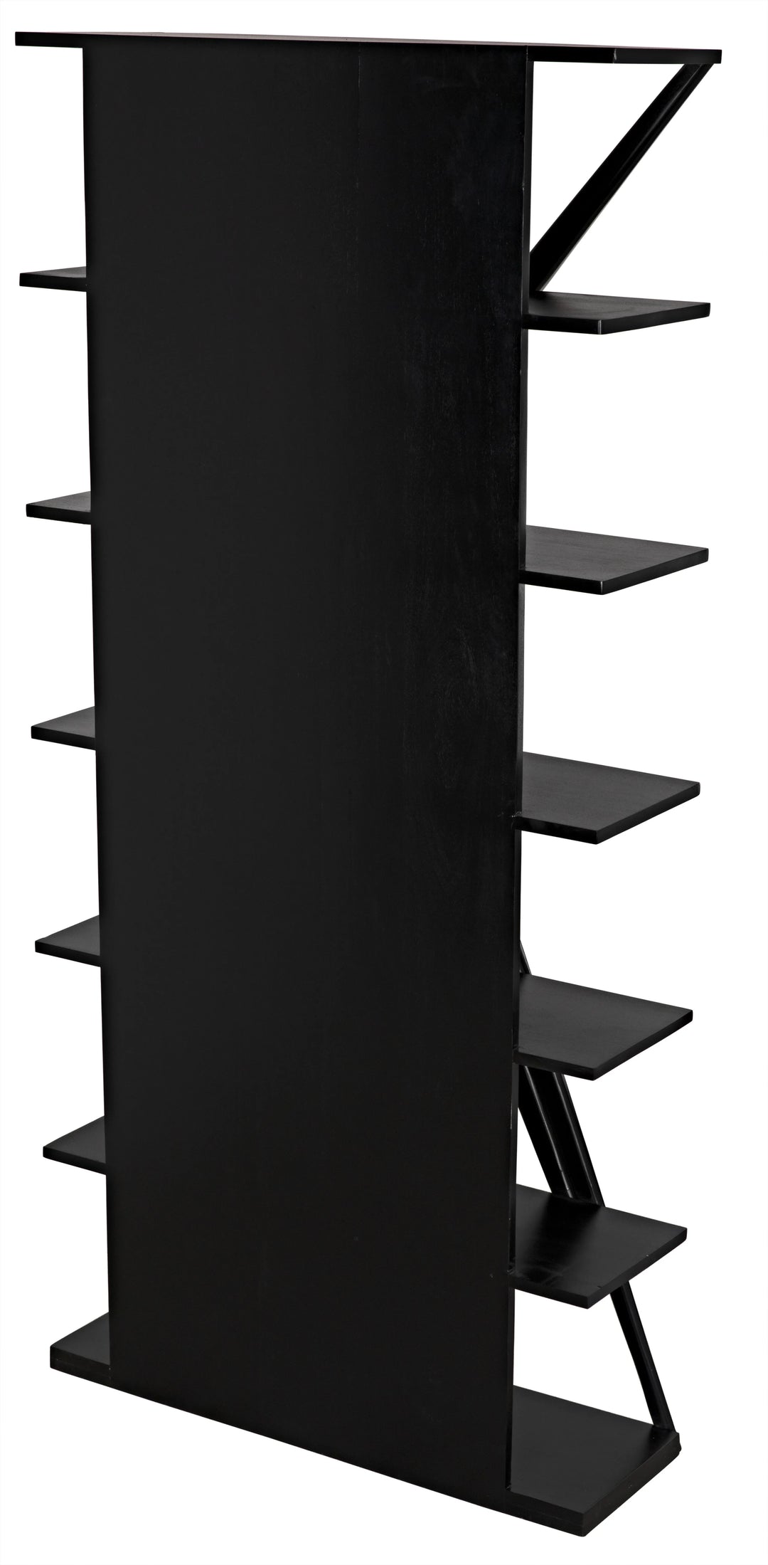 American Home Furniture | Noir - Vetra Bookcase, Hand Rubbed Black