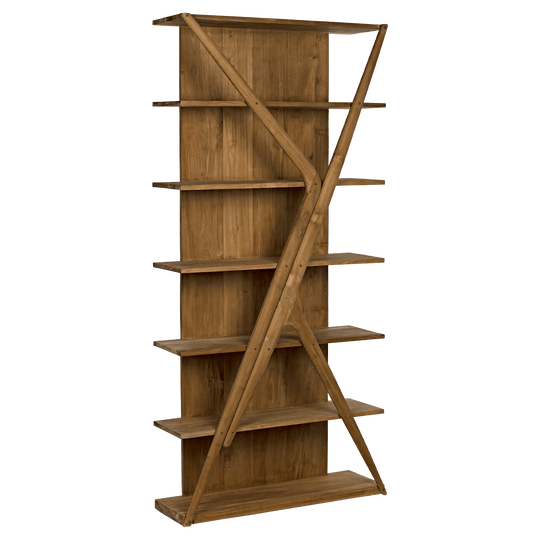 Noir Vetra Bookcase, Teak BOOKCASES + SHELVES