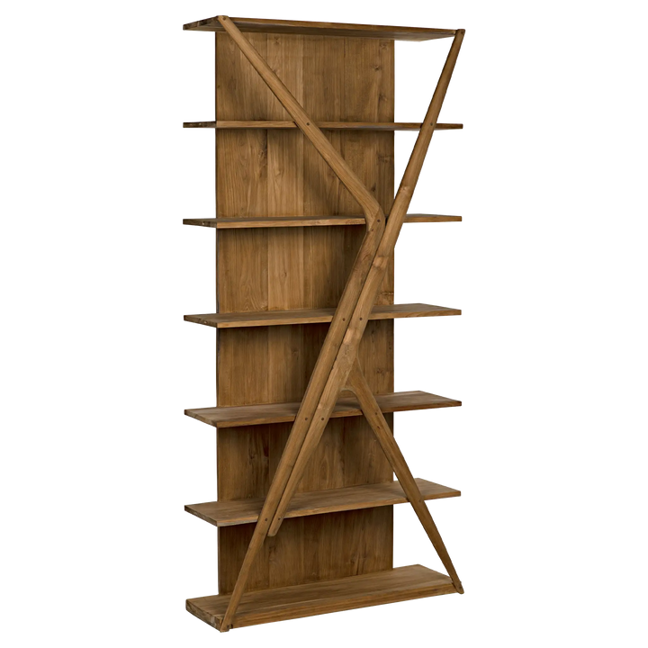 American Home Furniture | Noir - Vetra Bookcase, Teak