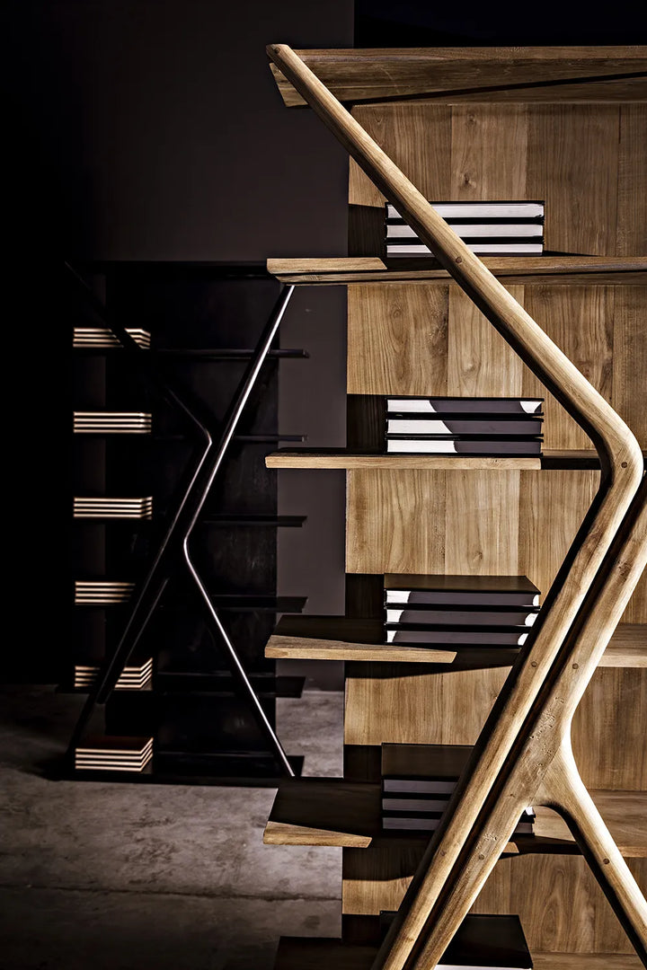 American Home Furniture | Noir - Vetra Bookcase, Teak