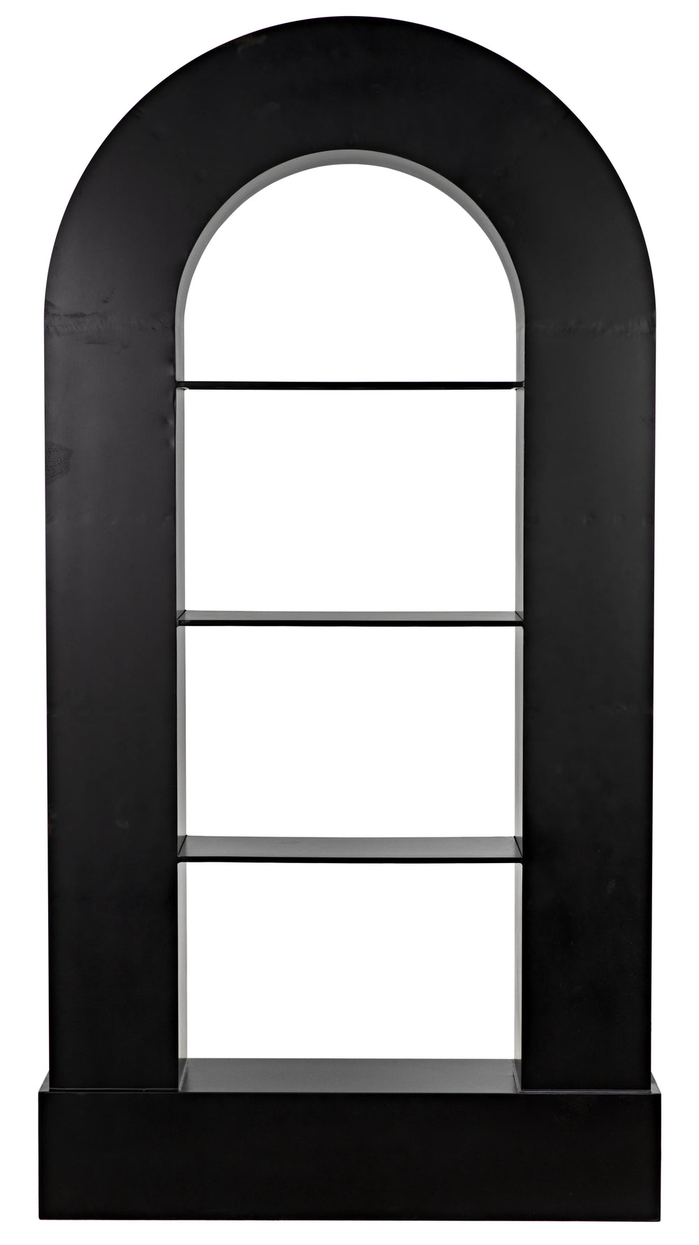 American Home Furniture | Noir - Triumph Bookcase, Black Steel