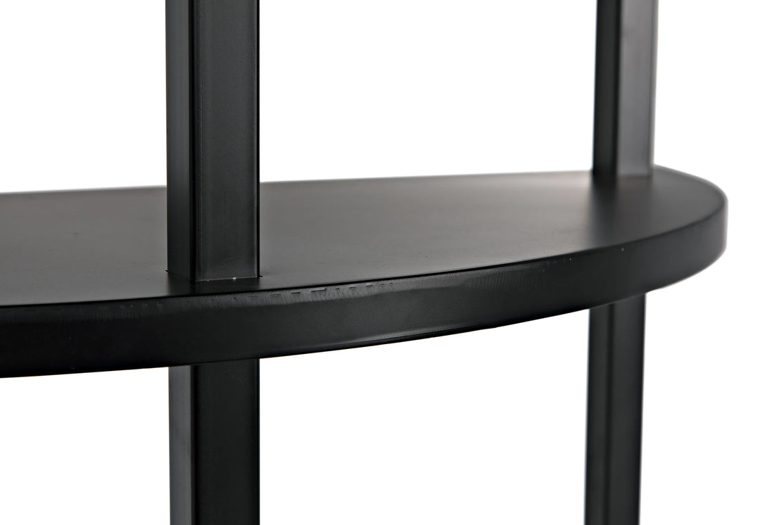 American Home Furniture | Noir - Spago Bookcase, Black Metal