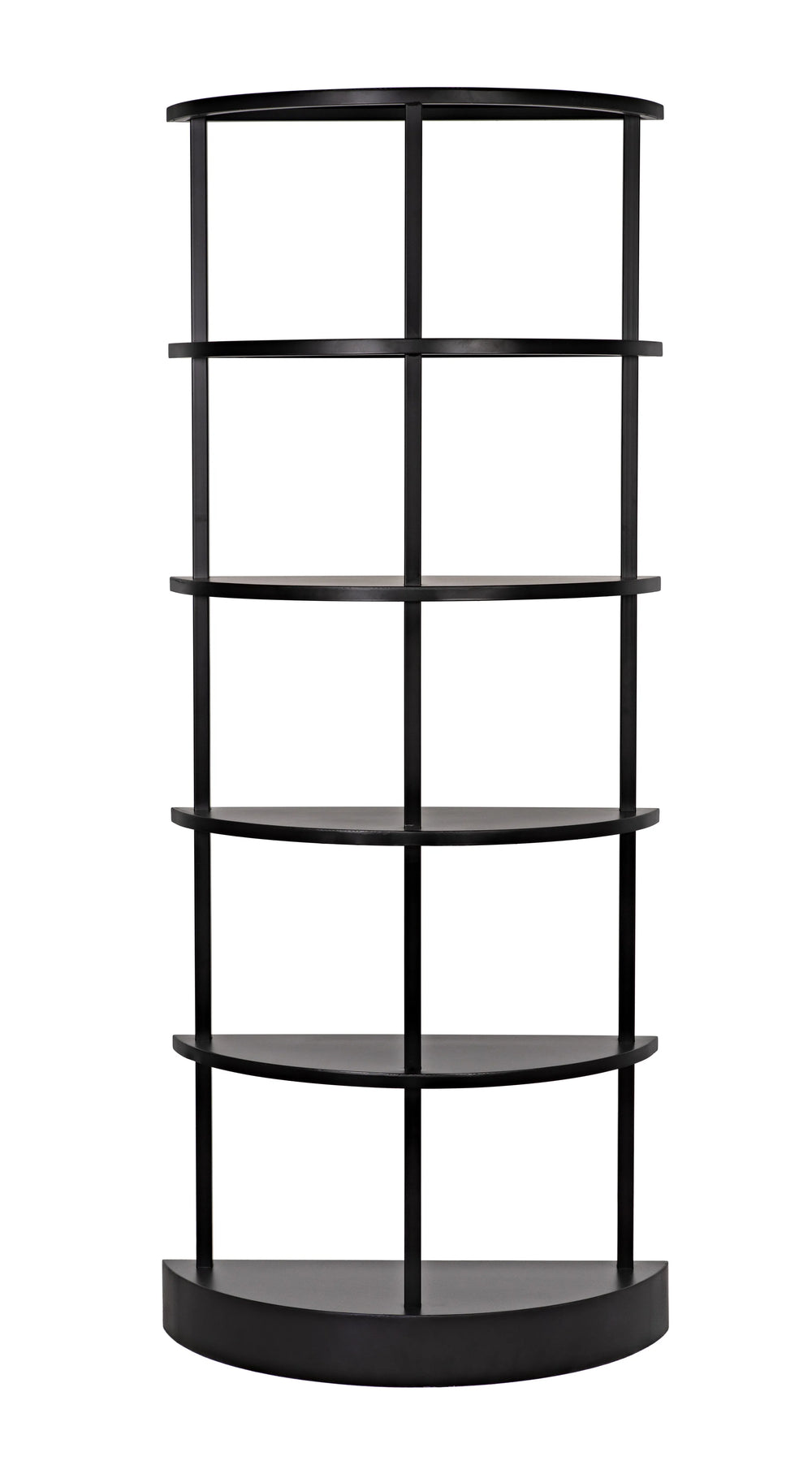 American Home Furniture | Noir - Spago Bookcase, Black Metal