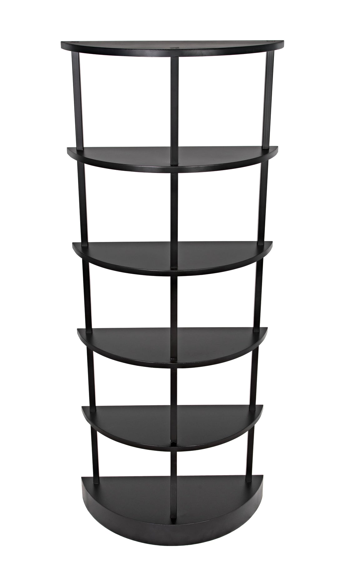 American Home Furniture | Noir - Spago Bookcase, Black Metal