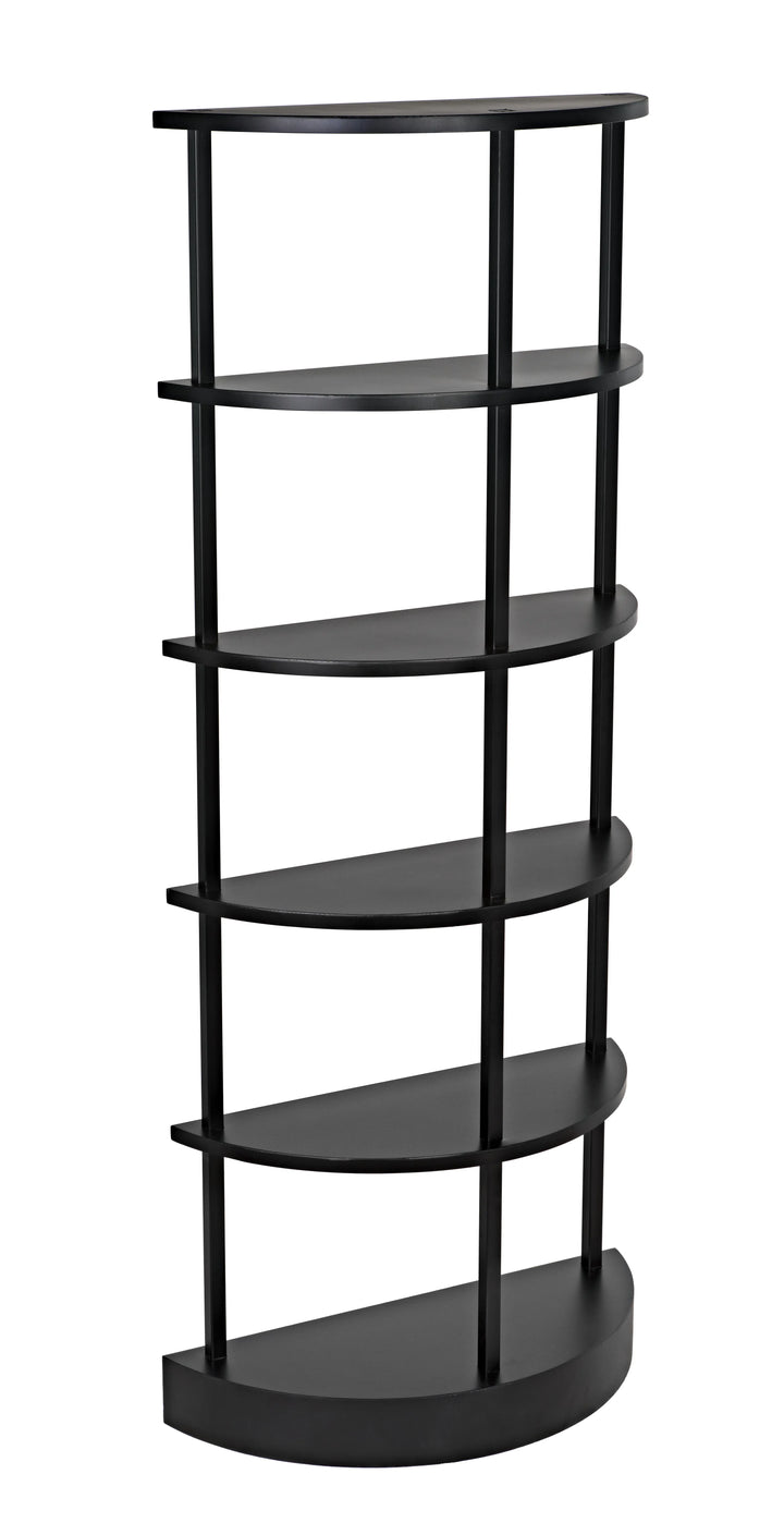 American Home Furniture | Noir - Spago Bookcase, Black Metal