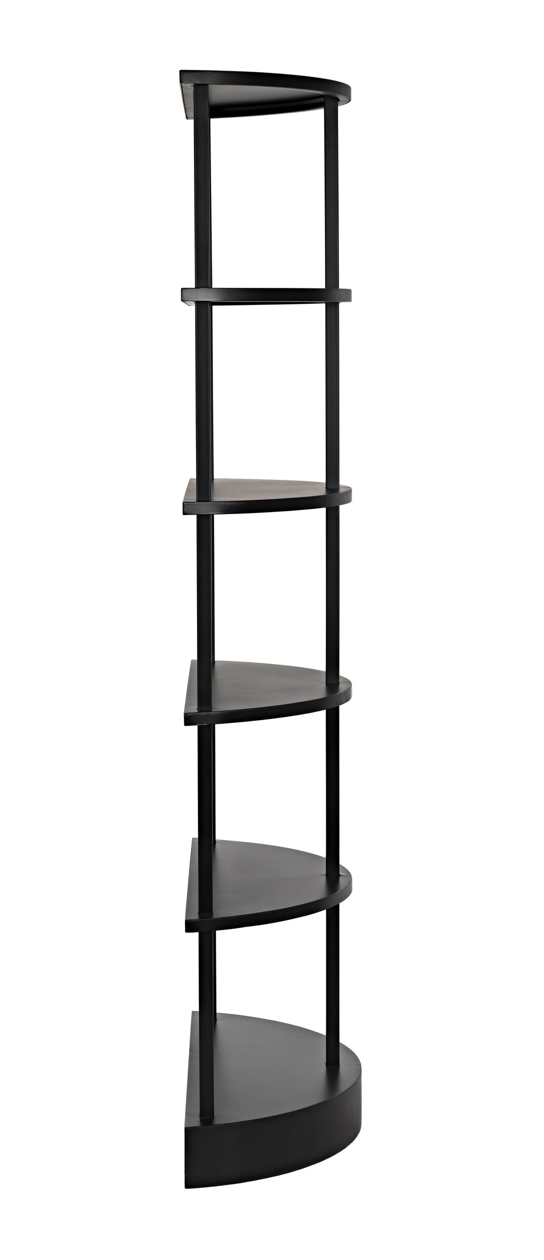 American Home Furniture | Noir - Spago Bookcase, Black Metal