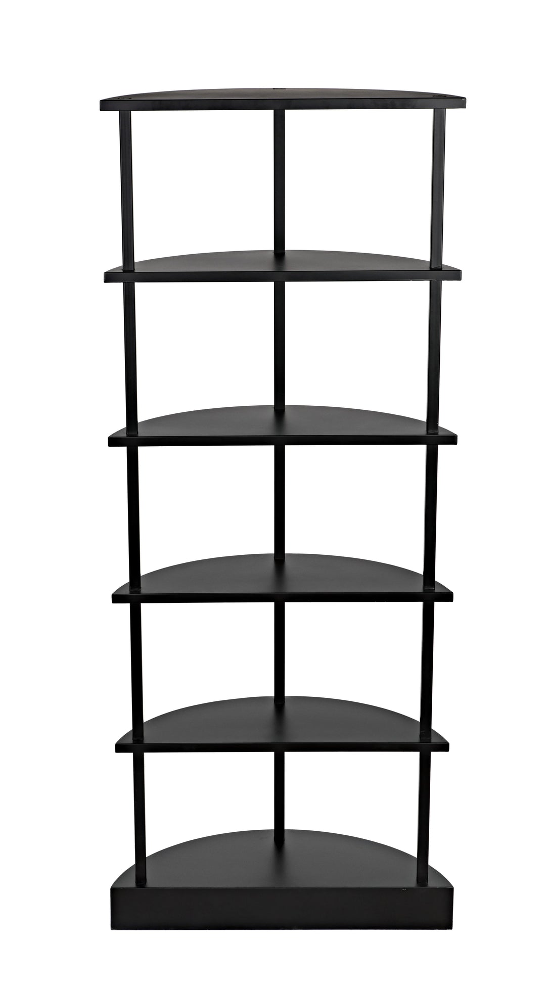 American Home Furniture | Noir - Spago Bookcase, Black Metal