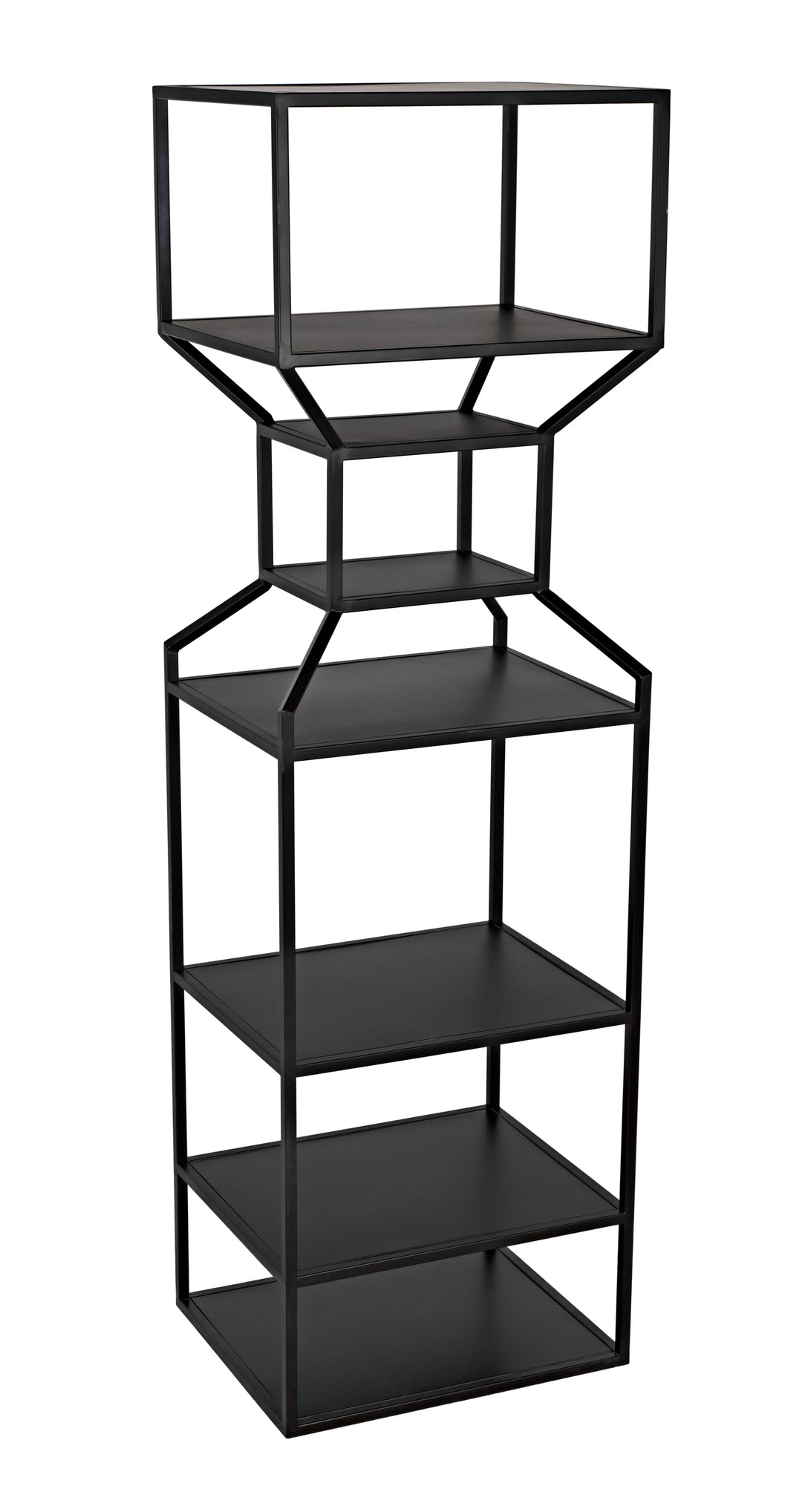 American Home Furniture | Noir - Downtown A Bookcase, Black Metal