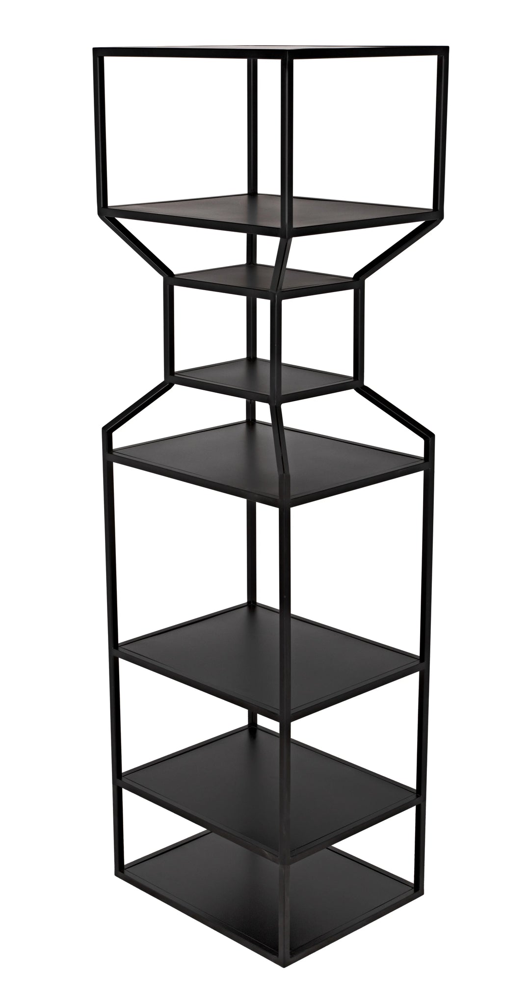 American Home Furniture | Noir - Downtown A Bookcase, Black Metal