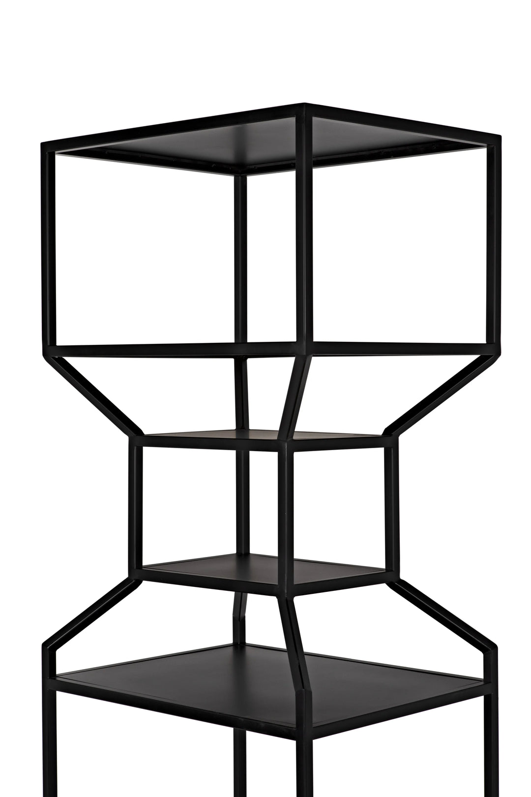 American Home Furniture | Noir - Downtown A Bookcase, Black Metal