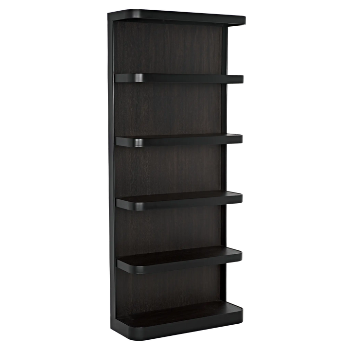 American Home Furniture | Noir - Dido Bookcase, Black Metal